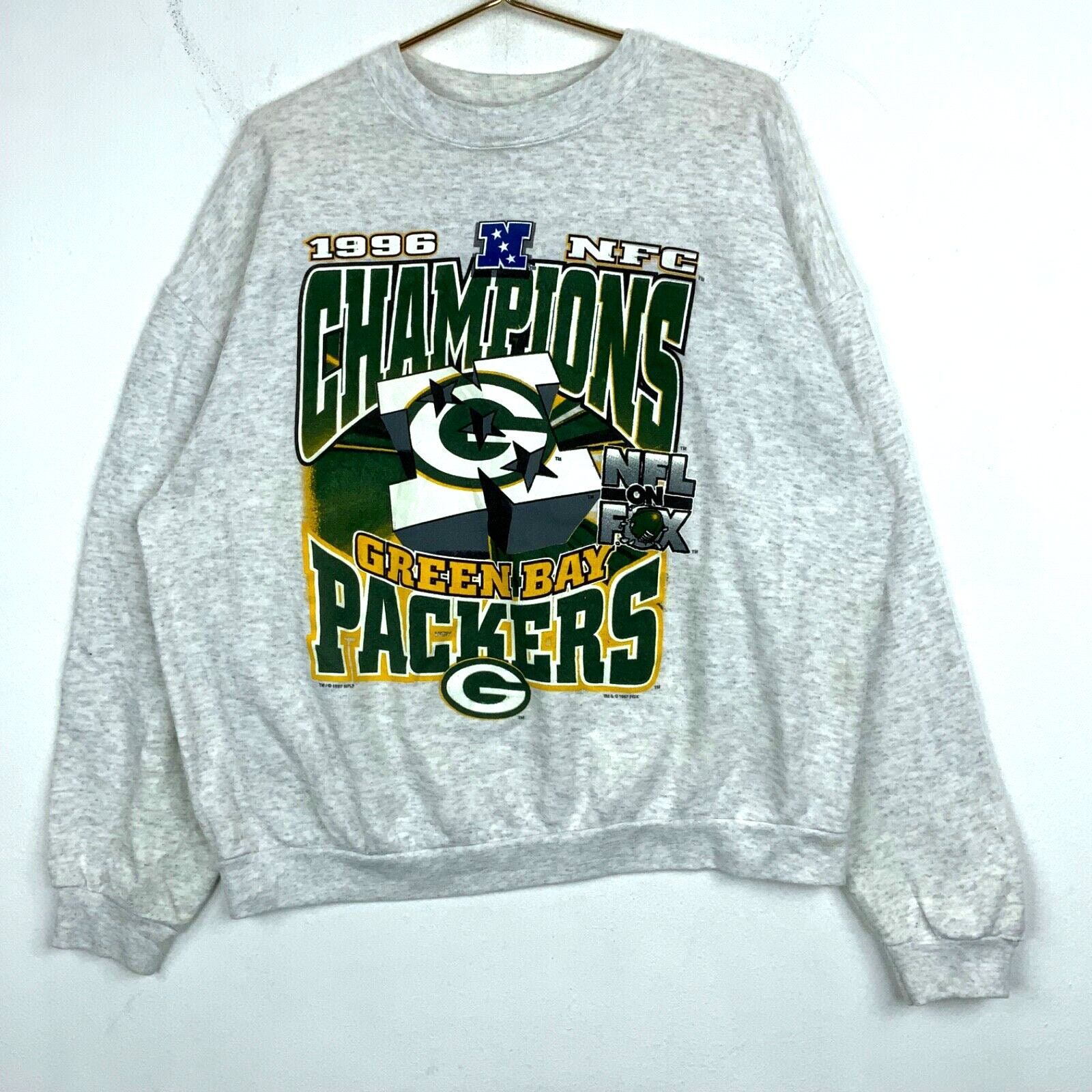 Vintage Green Bay Packers Nfc Champions Sweatshirt Crewneck 2XL