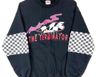 Vintage Mark Martin #6 The Terminator Nascar Muskatnuss Crewneck Sweatshirt Medium