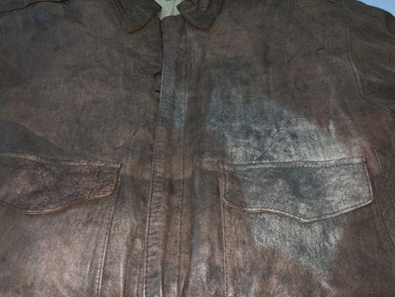 Vintage Paris Sport Club Full Zip Leather Jacket … - image 4