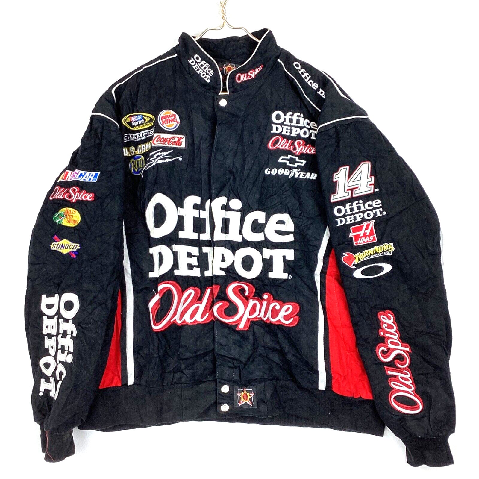 Leather Jacket Nascar Racing Jacket Tony Stewart Nascar Jacket