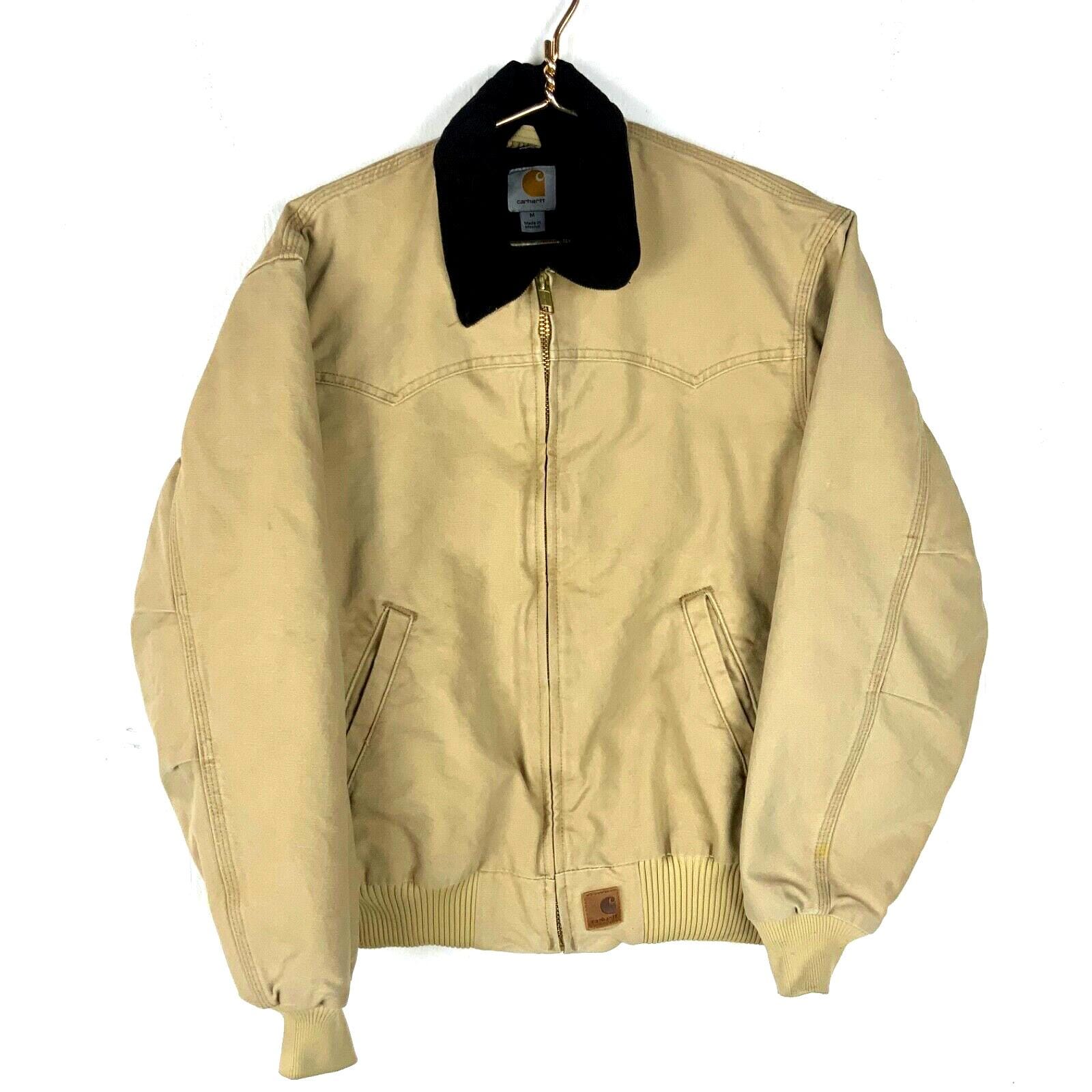 Vintage Carhartt Santa Fe Jacket Medium Full Zip Quilt Lined