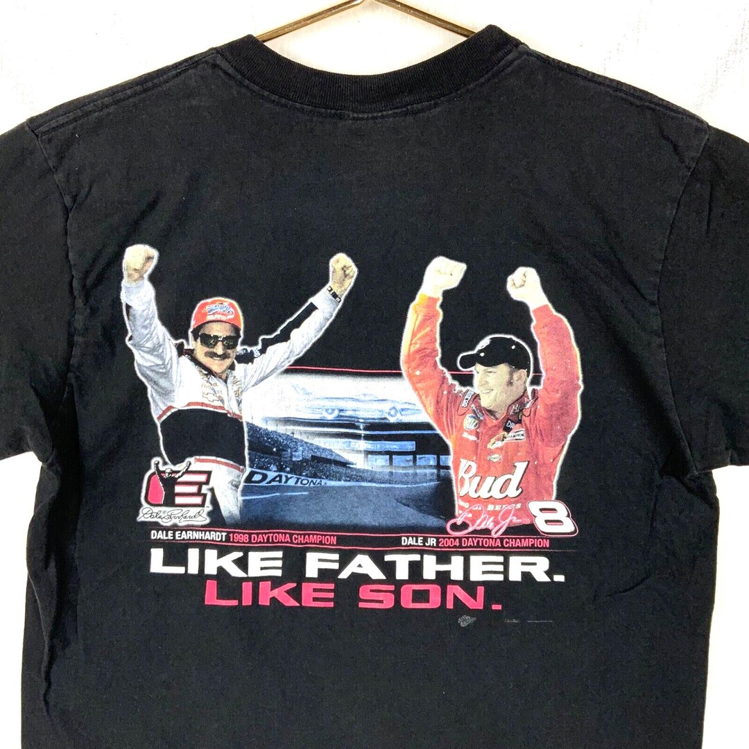 Vintage Dale Earnhardt Jr #8 T-shirt Like Father Like Son Medium 2004 ...
