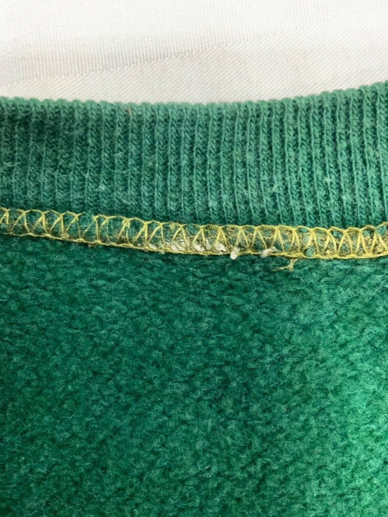 Vintage Sweatshirt Crewneck Small Green Pullover 70s 80s image 3