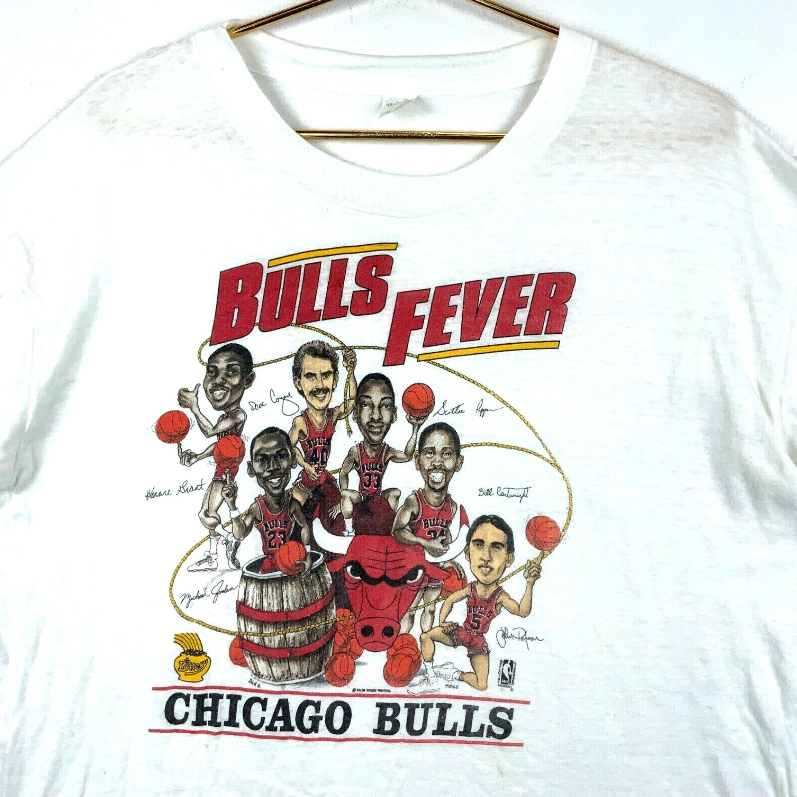 Salem, Shirts, Chicago Bulls Vintage 9s Tshirt Salem Nba Basketball  Medium Black Baller