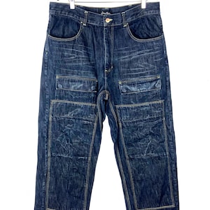 Vintage Sean John Denim Größe 38 Blau Dark Wash Baggy Y2k
