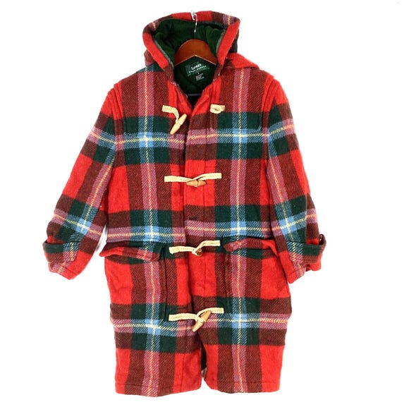 Vintage Lauren Ralph Lauren Women's Hooded Wool Coat Jacket