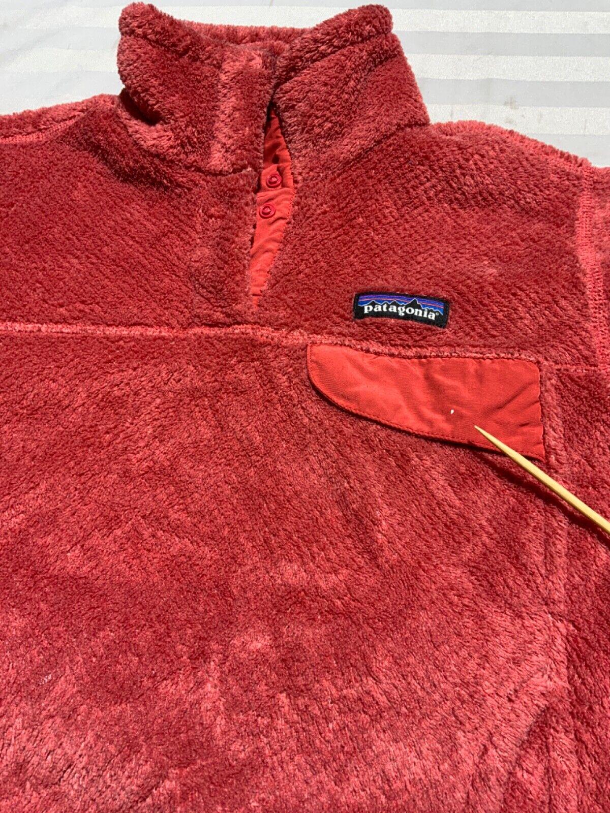 Patagonia Re tool Snap t Sweater Jacket Womens Fleece Size Small Red Etsy Ireland