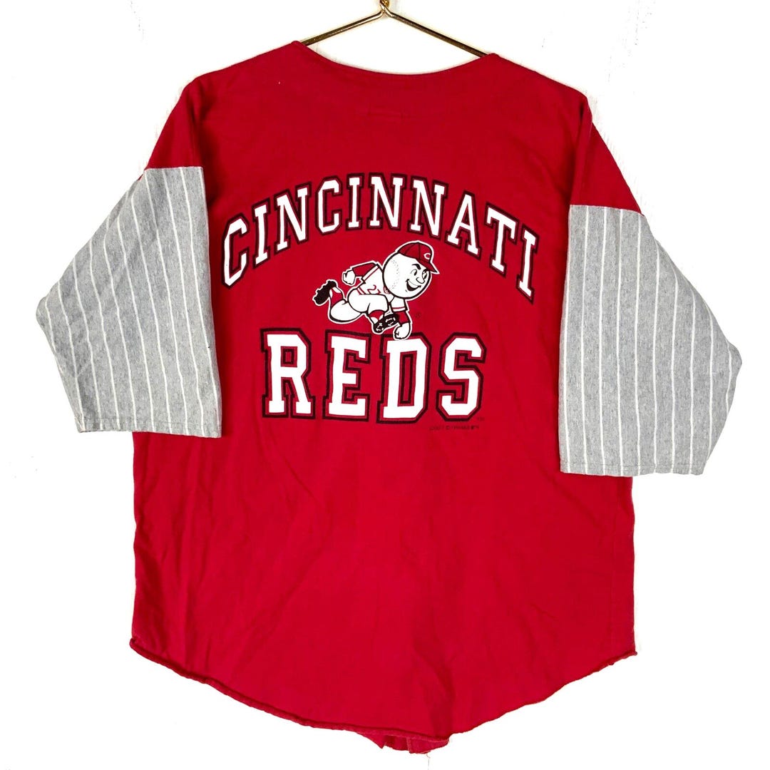 Vintage Cincinnati Reds Logo 7 Jersey T-shirt XL Made Usa 1991 Mlb ...
