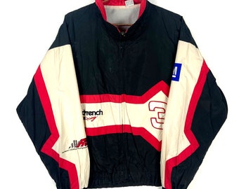 Vintage Goodwrench Jacket Large Full Zip Windbreaker Multicolor Nascar