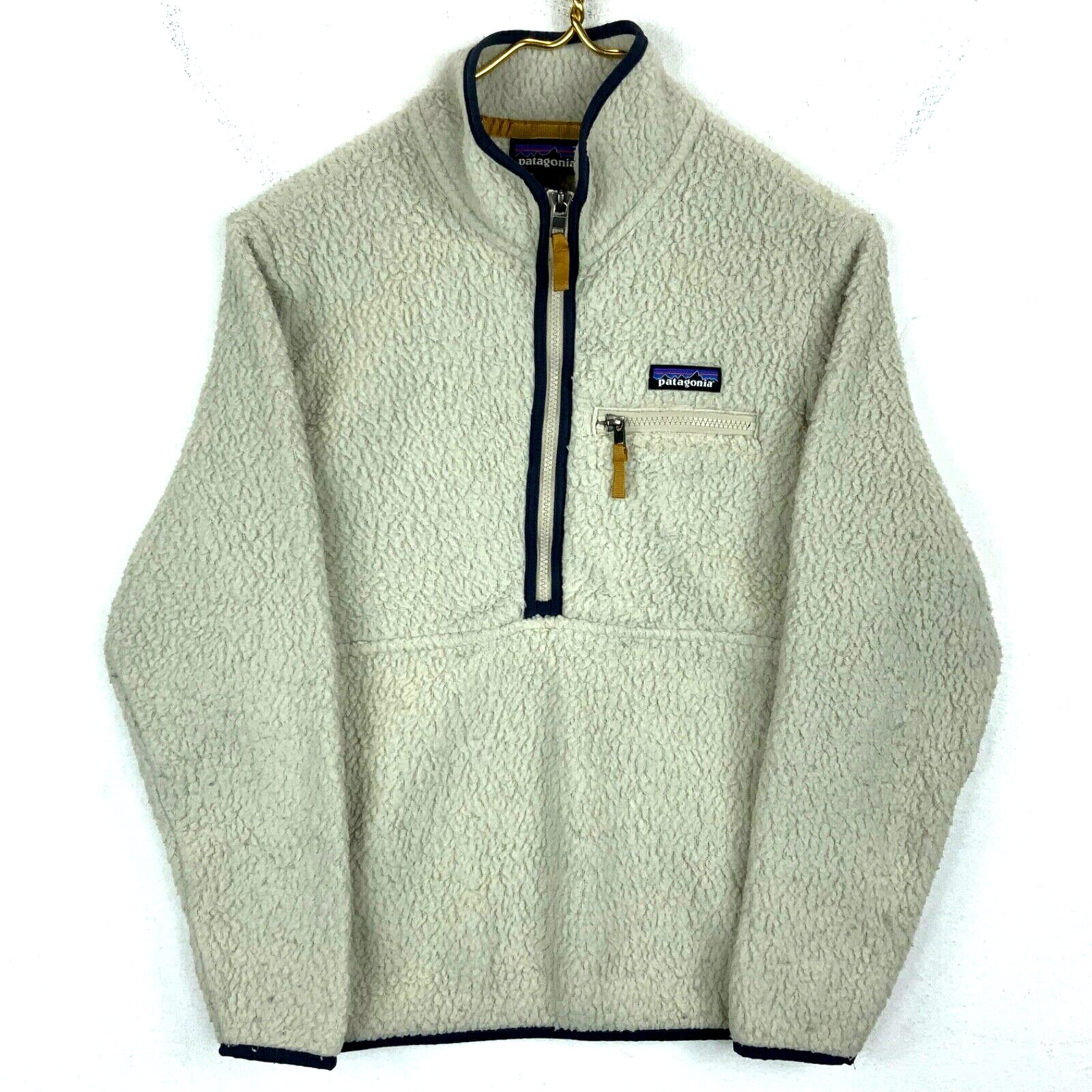 Patagonia Retro Pile Marsupial Fleece Sweater Jacket Mujer XS Beige Cremallera completa Etsy Mexico