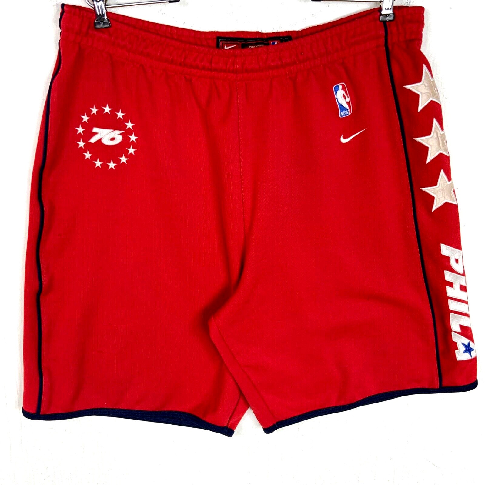 Vintage Philadelphia 76ers Nike Nylon Shorts Large Red Nba Etsy