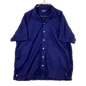 Polo Ralph Lauren Classic Fit Shirt Size XL Blue Short Sleeve Button Up