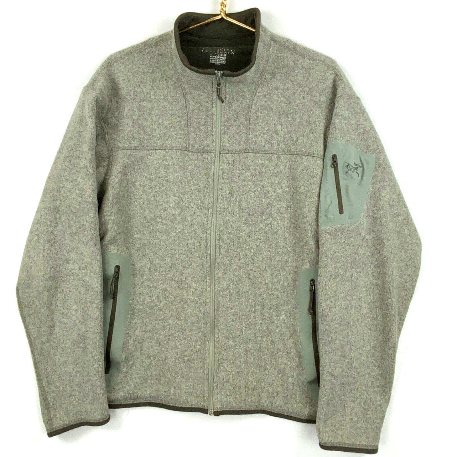 Arc’teryx Full Zip Fleece Sweater Jacket Size Large Green