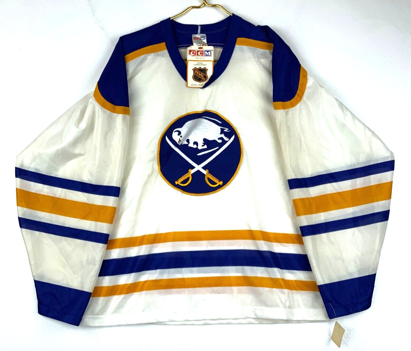 Vintage Buffalo Sabres CCM Jersey Goatlord Goat Head - sporting