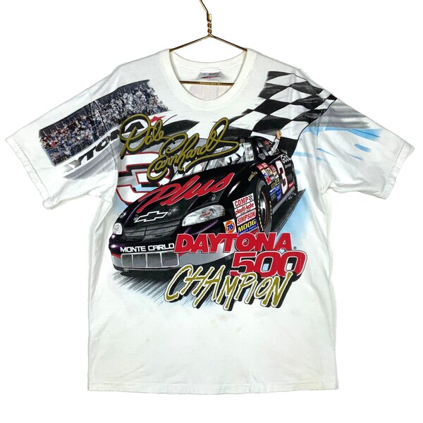 Vintage Dale Earnhardt T-shirt XL Daytona 500 Champ Chase Nascar 1998 Aop Usa
