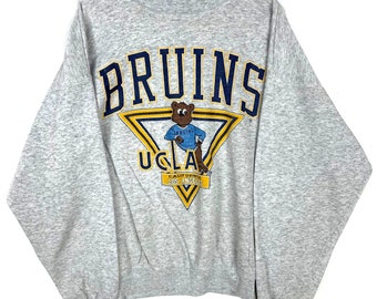 Vintage Ucla Bruins Sweatshirt Size XL Gray Ncaa Made In Usa 90s