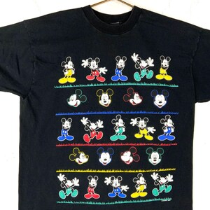 Vintage 1990s Mickey Mouse Disney T-Shirt 2XL Made In Usa Single Stitch Cartoon