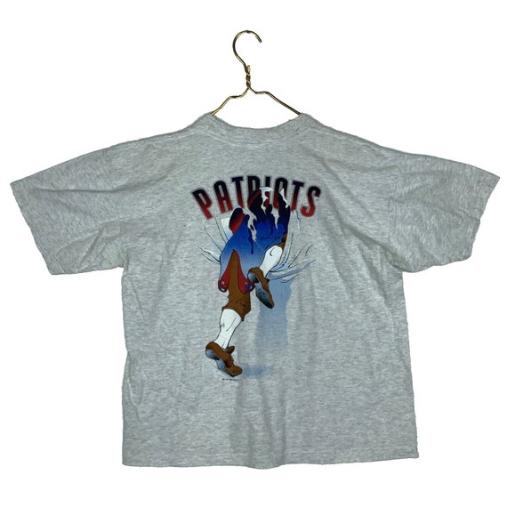 Vintage New England Patriots T-shirt Large Gray 1… - image 2