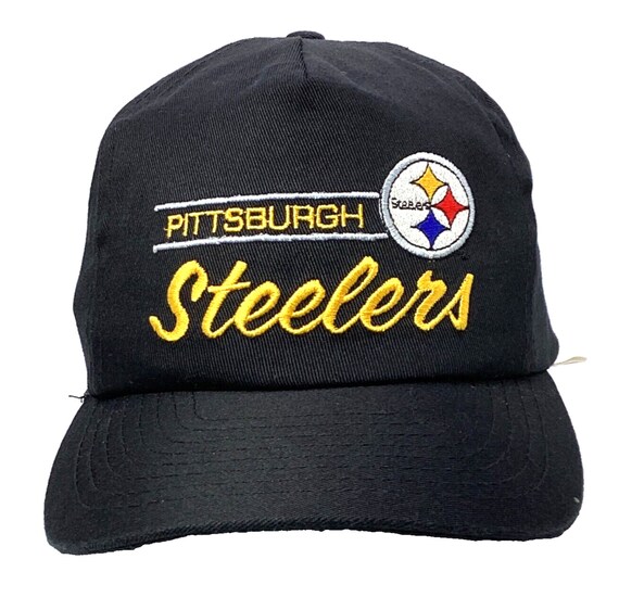 Vintage Pittsburgh Steelers Snapback Hat Cap Black Nfl Football 90s Etsy UK