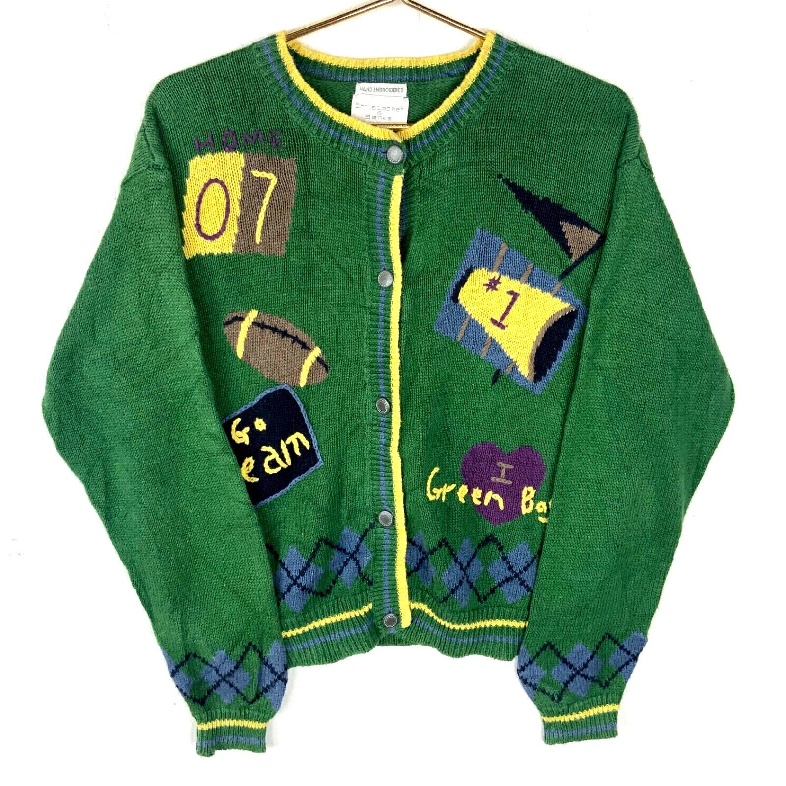 Packers Cardigan Etsy
