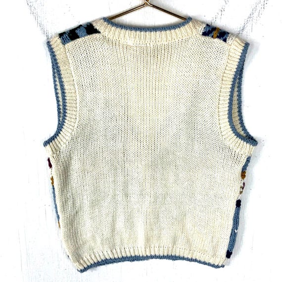 Vintage grand-mère tricot pull gilet femmes moyennes multicolores