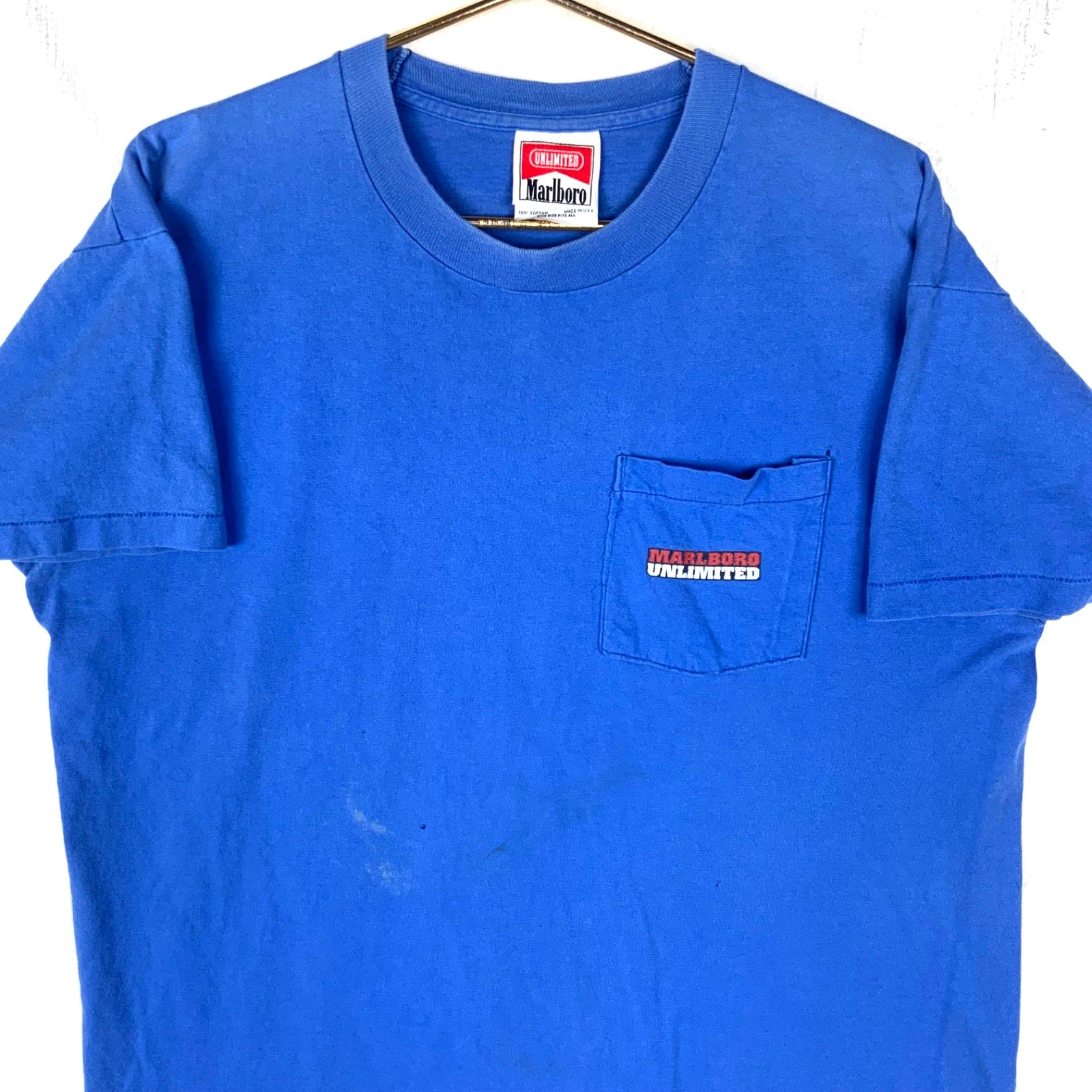 ヴィンテージ マルボロ コヨーテ Tシャツ XL ブルー シングル