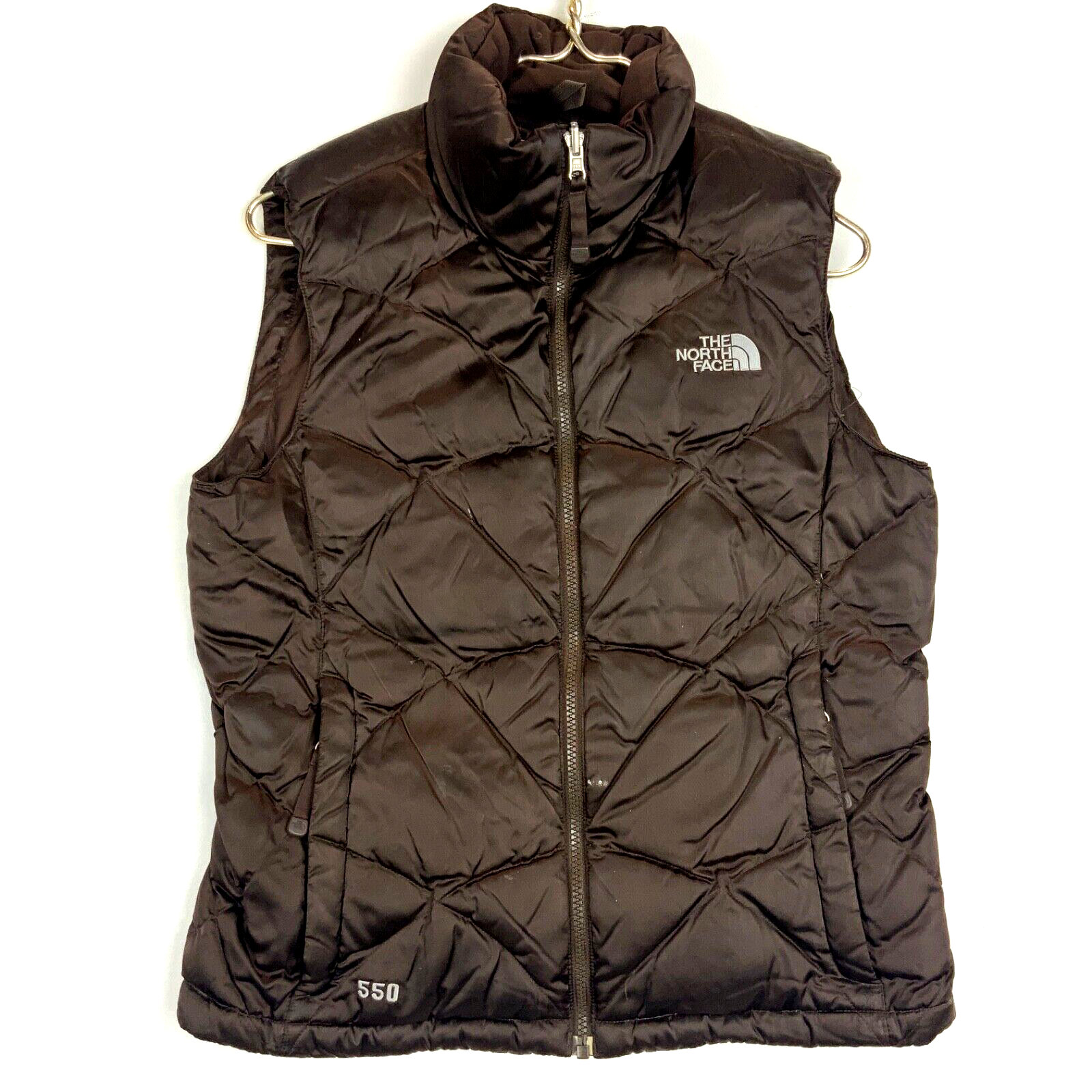 Grey buy north face vest womens