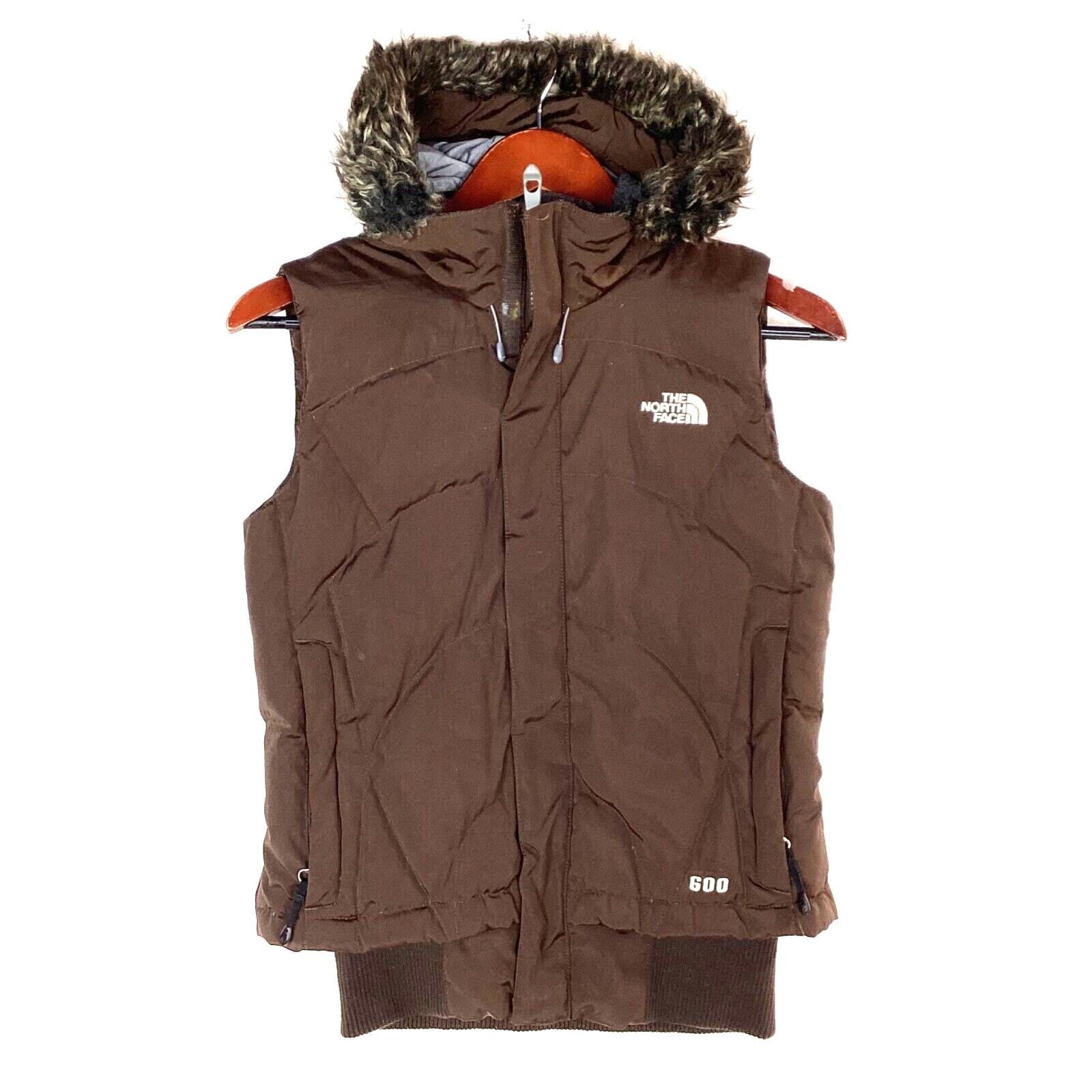 North face vest with fur hood hotsell