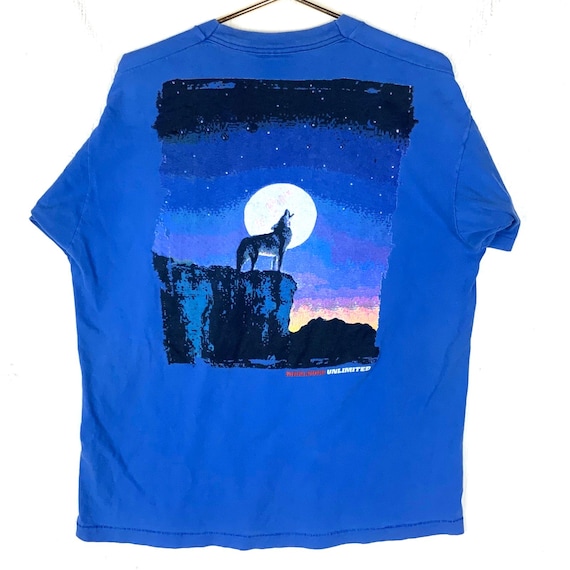 ヴィンテージ マルボロ コヨーテ Tシャツ XL ブルー シングル