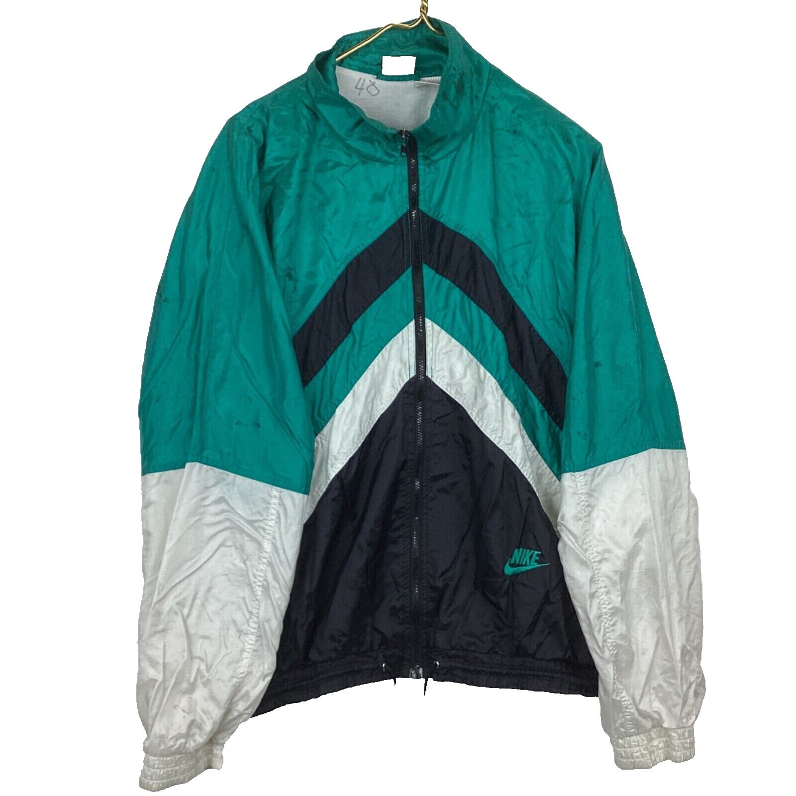 Nike teal windbreaker hot sale