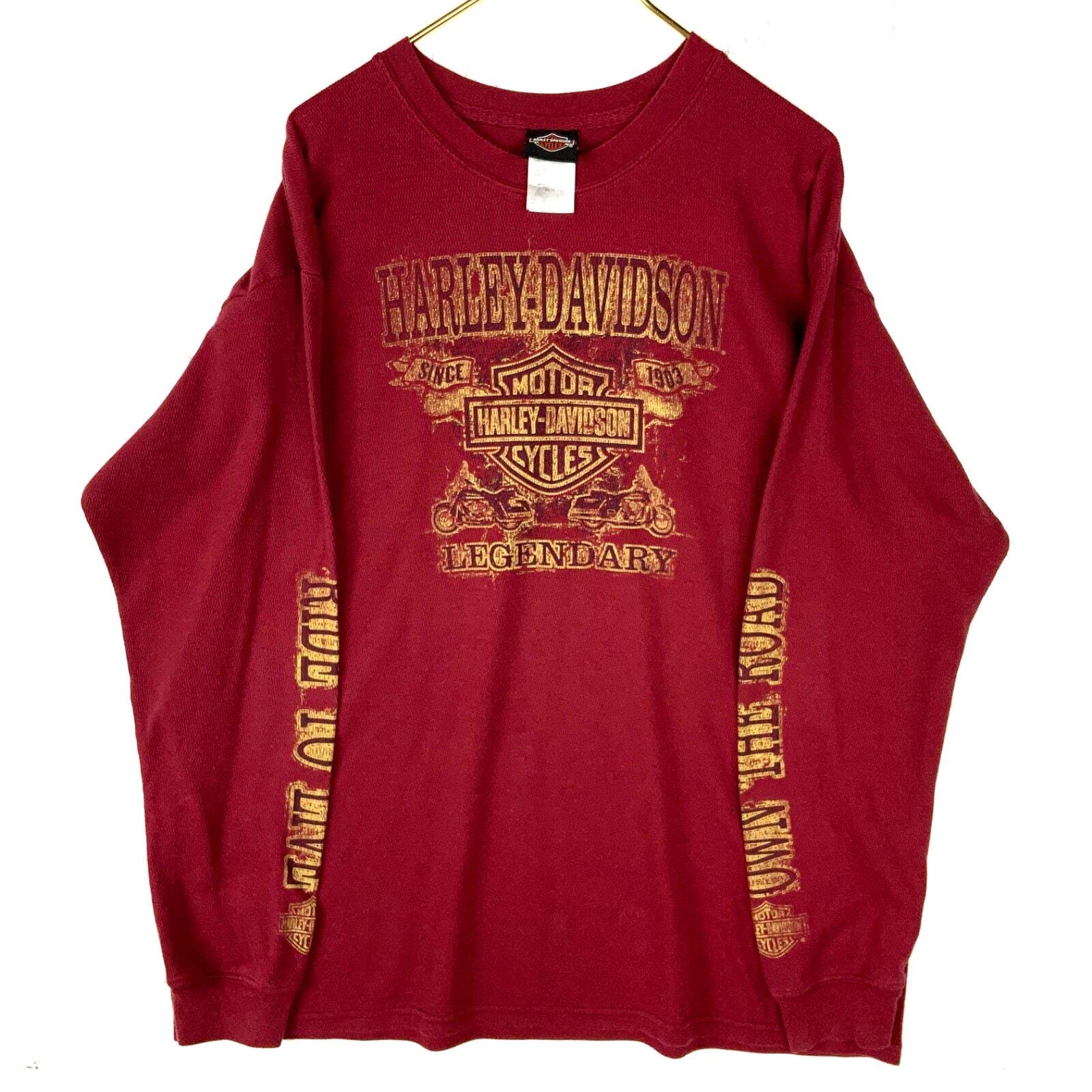 Vintage Harley Davidson Waffle Shirt - Etsy