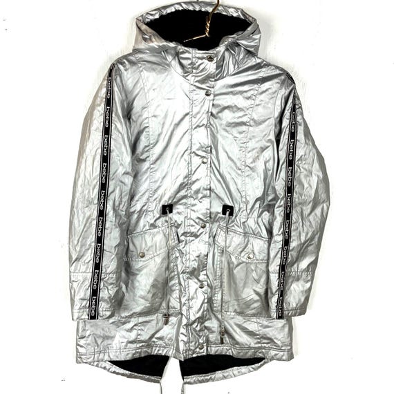 Chaqueta ligera Bebe Sport para mujer, grande, plateada, con