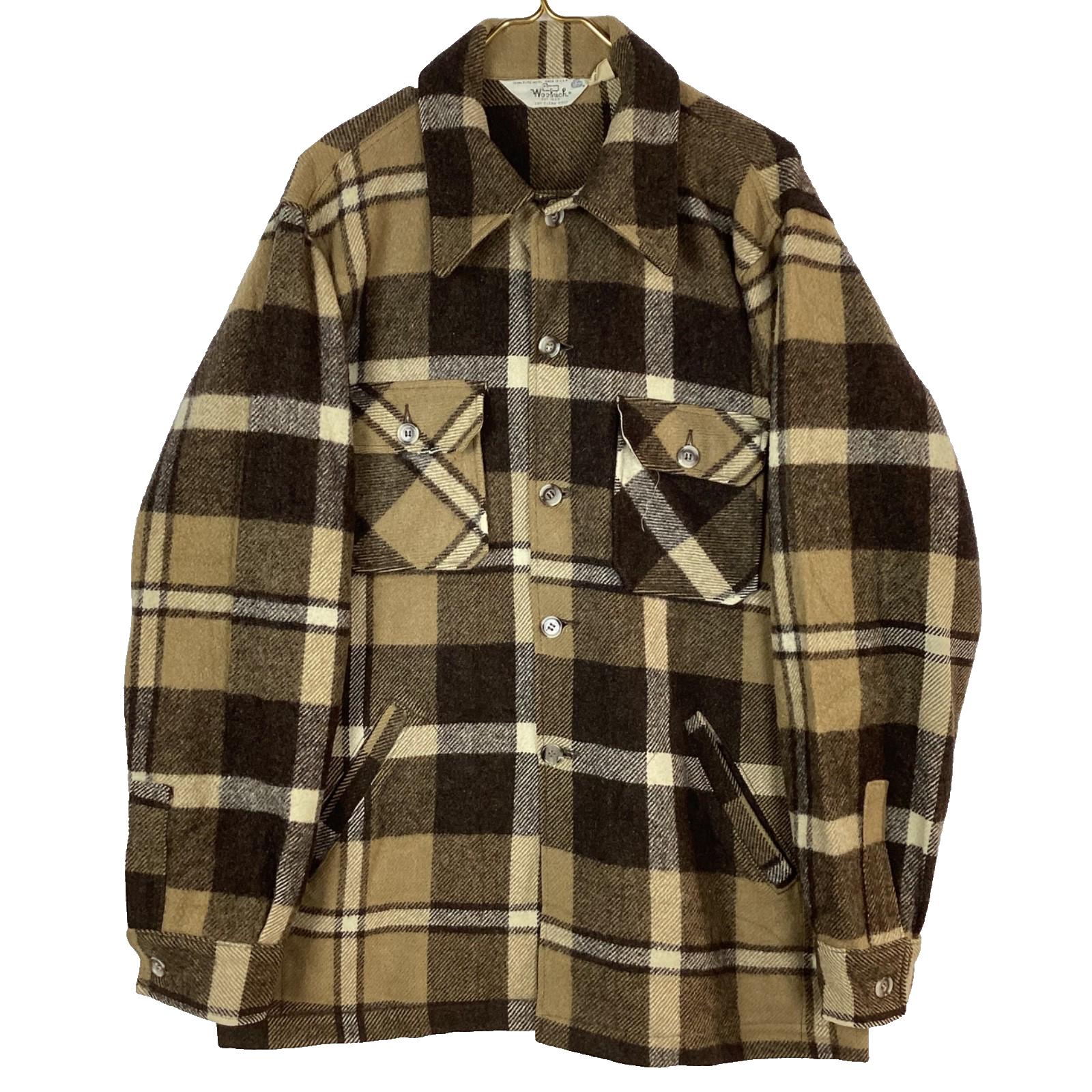 ジャケット・アウター 70s Woolrich Wool Shirt Jacket cpo Vintage Woolrich Wool Blend Shirt Jacket Mens Medium Green