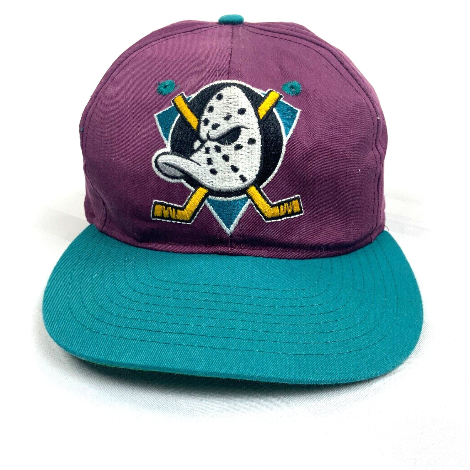 Deadstock Anaheim Mighty Ducks Snapback Hat Wool American 
