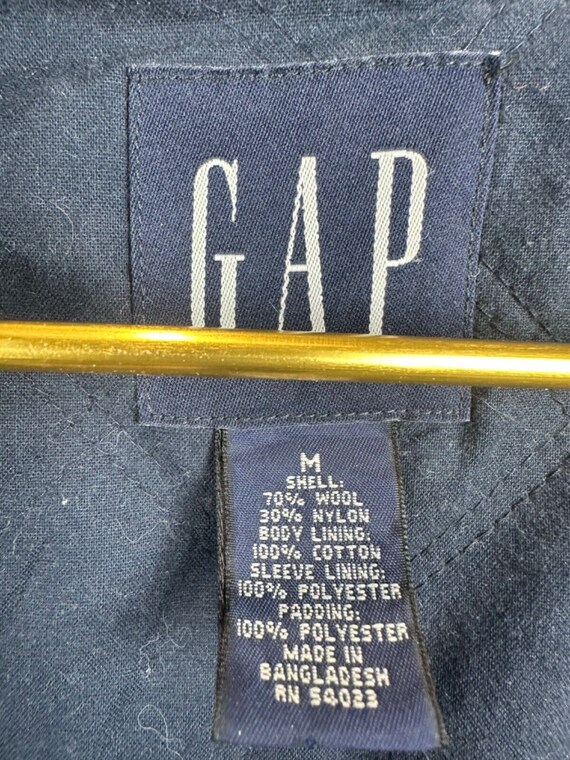 Vintage Gap Button Down Wool Overcoat Jacket Size… - image 3