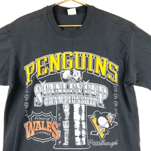 Vtg 90s PITTSBURGH PENGUINS NHL Price Of Wales Conference T-Shirt