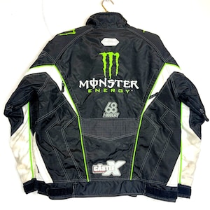 Castle X Monster Energy Snowmobile Racing Puffer Bomber Jacket Medium