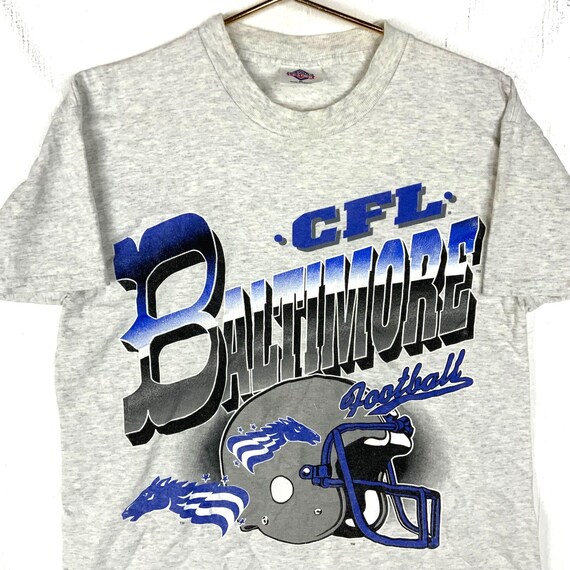 Vintage Baltimore Stallions T-shirt Medium Gray Cfl Football