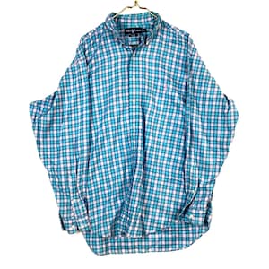Vintage Polo Ralph Lauren Check Shirt Size XL Multicolor Long Sleeve Button Up