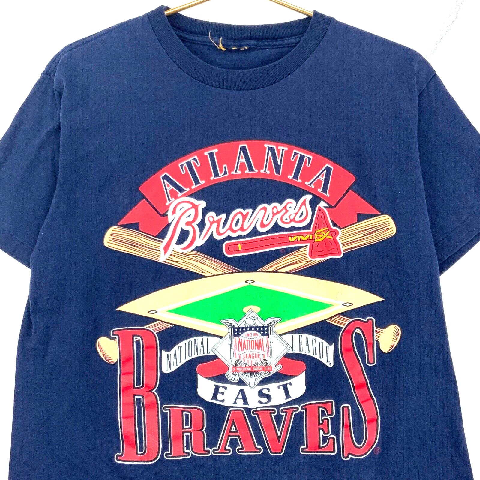 MLB Productions Youth Atlanta Braves Heather Gray T-Shirt Size: 2XL