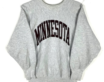 Vintage Minnesota Champion Reverse Weave Sweatshirt Crewneck Medium 90s Ncaa