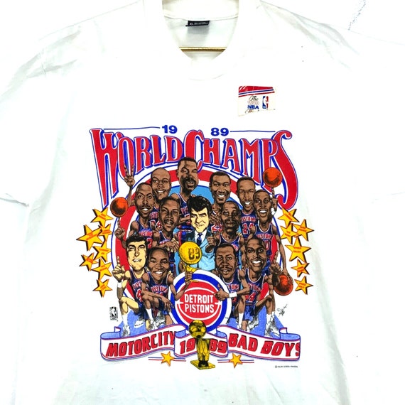 Vintage Detroit Pistons World Champions Salem T-shirt XL 1989 - Etsy