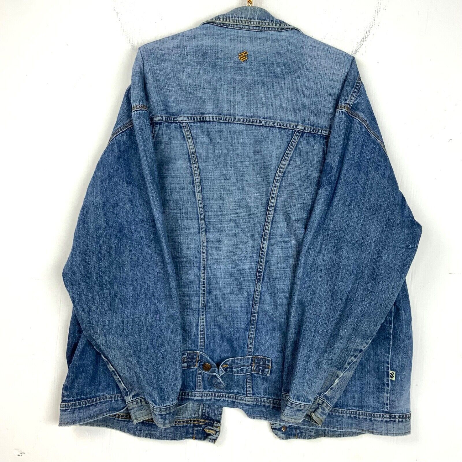 Buy Vintage Roca Wear Denim Chore Jean Jacket Size 2XL Blue Wash 