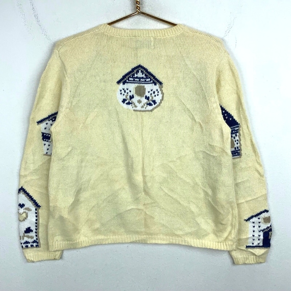 Vintage House Hand Embroidered Women's Knit Cardi… - image 2