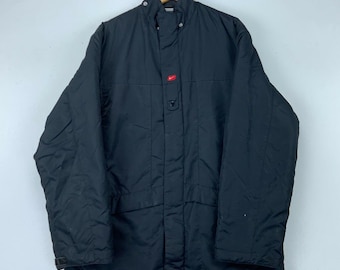 Nike Middle Check Vintage Insulated Jacket Size Large Black 90s