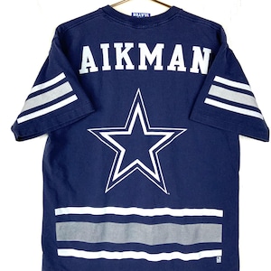 Vintage Dallas Cowboys Pro Player T-shirt Large Blue Nfl 1996 Troy Aikman 90s