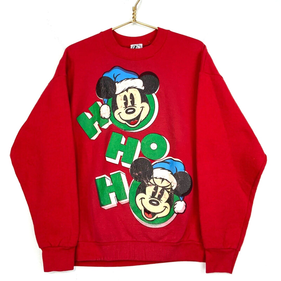 Vintage Mickey Mouse Minnie Mouse Ho Ho Ho Sweatshirt Crewneck - Etsy