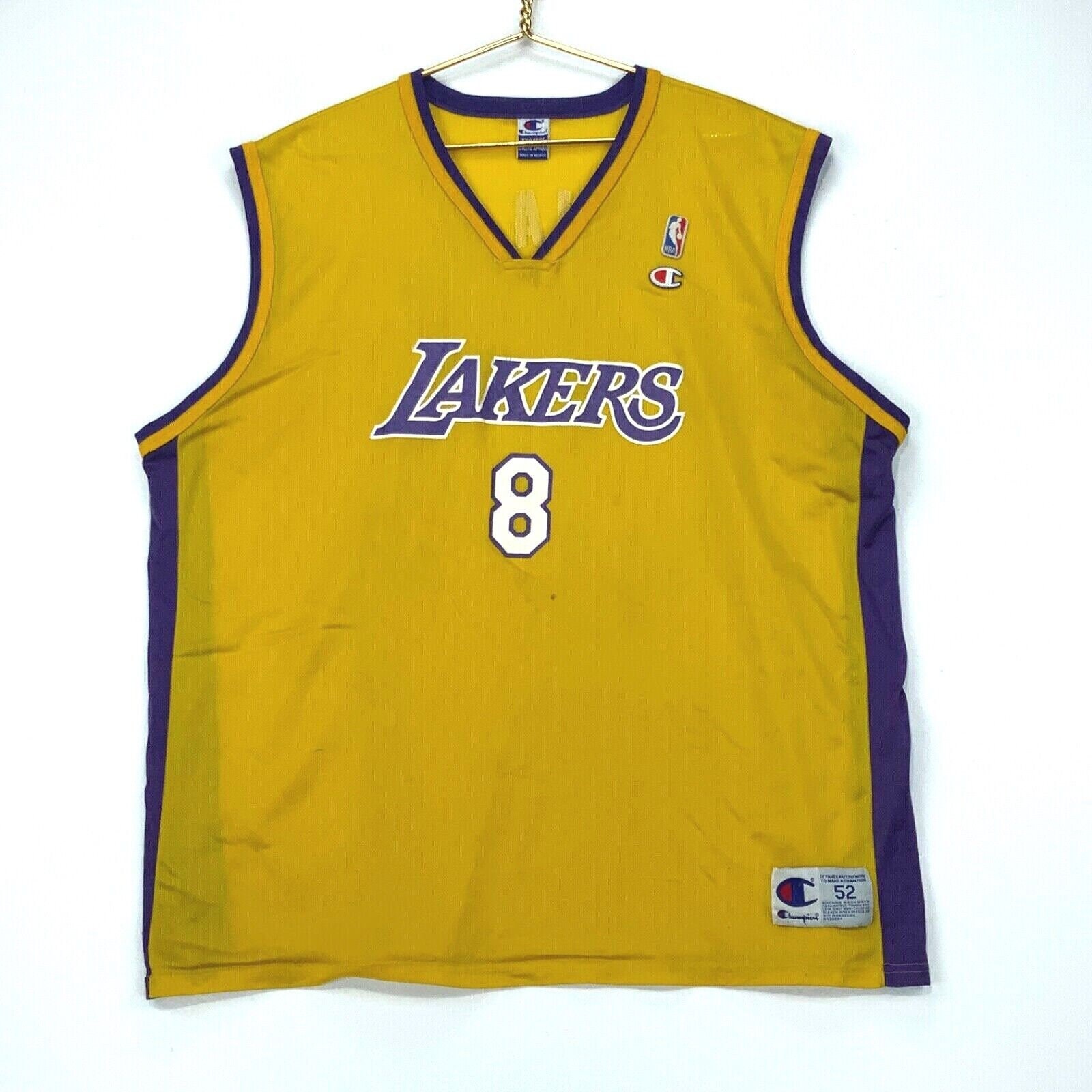 LA Lakers NBA Champion Kobe Bryant #8 Los Angeles Jersey Vintage Size XL  Boys