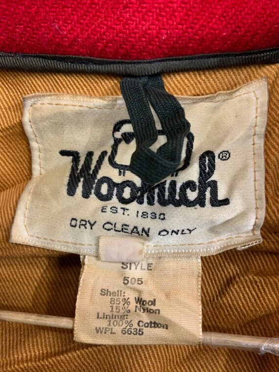 Vintage Woolrich Plaid Wool 505 Jacket Size 46 Re… - image 3