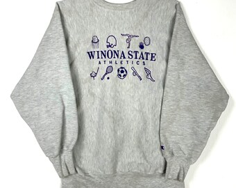 Vintage Wisconsin State Champion Reverse Weave Sweatshirt Crewneck XL Ncaa